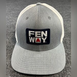 Fenway Stadium Baseball Mens Hat Gray and White